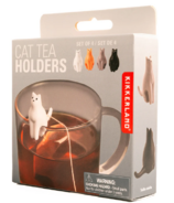 Porte-sachets de thé kikkerland pour chats