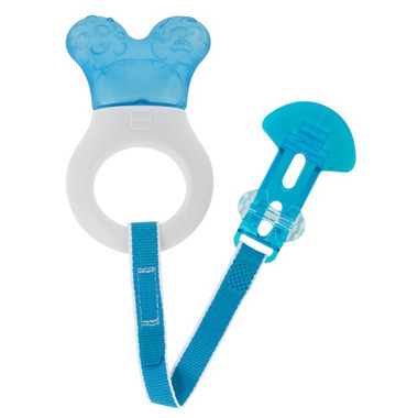 Mam Mini Cooler Teether with Clip Blue Mam Mini Cooler Teether with Clip Blue