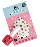 No Nasties Pink Nail Polish and Surprise Sticker Set