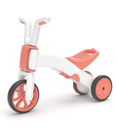 Chillafish Bunzi 2-in-1 Balance Bike and Tricycle Matte Flamingo