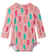 Hatley Seahorse Polka Dots Baby Rashguard Swimsuit