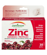 Jamieson Zinc Lozenges with Echinacea, Vitamins C & D Wild Cherry