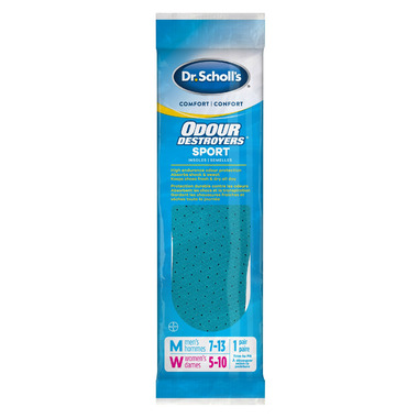 Dr. Scholl\'s Comfort Odour Destroyer Sport Insoles Dr. Scholl\'s Comfort Odour Destroyer Sport Insoles