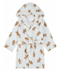 Petit Lem Robe Beige with Gingerbread Print
