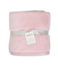 Juddlies Flannel Sherpa Blanket Pink