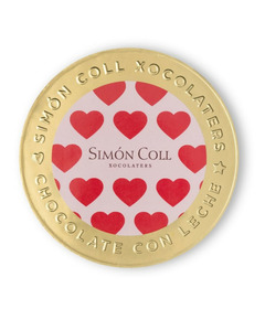 Simon Coll Milk Chocolate Heart Medallion