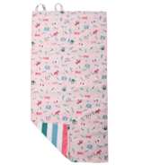 FlapJackKids Sac à dos avec serviette à 2 côtés Pink Zoo