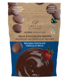 Gallerie Au Chocolat FT Chocolat au lait biologique Drops