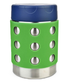 Lunchbots Leak-Proof Thermal Lunch Container with Dots Green