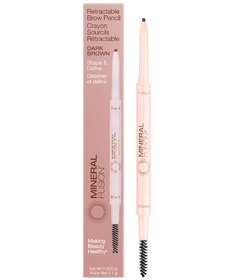 Mineral Fusion Rose Gold Retractable Brow Pencil Dark Brown