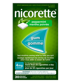 Nicorette Gum Peppermint 4mg