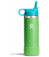 Hydro Flask Kids Wide Mouth Straw Cap And Boot Grass