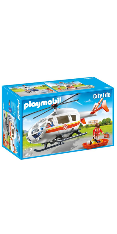 Playmobil 6686 - City Life Children's Hospital Emergency Medical Helicopter