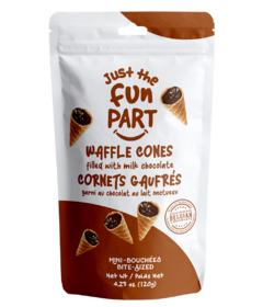 Just the Fun Part Waffle Cones Milk Chocolate