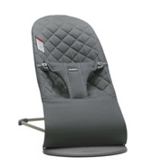 Babybjorn Bouncer Bliss Dark Grey Frame Classic Quilt Cotton Anthracite