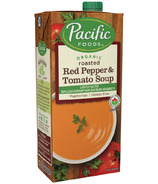 Pacific Foods Organic Poivrons rouges grillés & Soupe de tomates légèrement salée