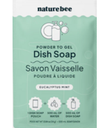 Nature Bee Powder To Gel Dish Soap Eucalyptus Mint