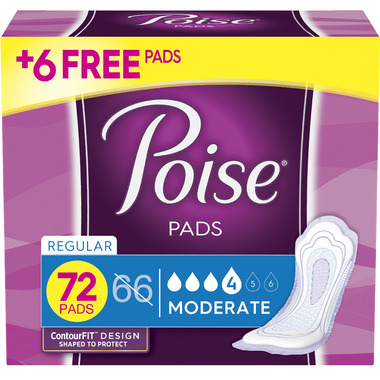 poise incontinence pads