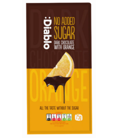 Diablo No Added Sugar Dark Chocolate & Orange Bar