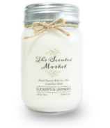 The Scented Market Soy Wax Candle Eucalyptus Lavender
