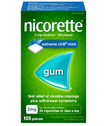 Nicorette Gum Extreme Chill Mint 2mg 