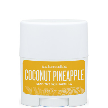 deodorant coconut schmidt sensitive pineapple skin travel