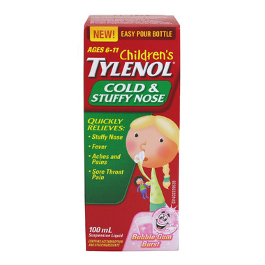 Tylenol Children\'s Cold & Stuffy Nose Suspension Liquid Tylenol Children\'s Cold & Stuffy Nose Suspension Liquid