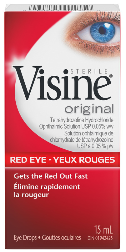 Visine Original Redness Relief Eye Drops to Help Relieve Red Eyes & Eye  Irritation, 0.5 Fl Oz (Pack of 4) 