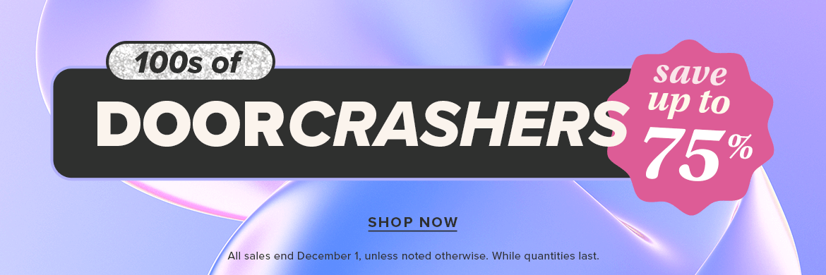Save up to 75% on Doorcrashers