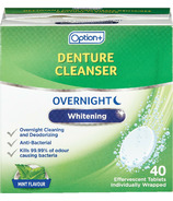 Option+ Denture Cleanser Overnight Whitening Mint