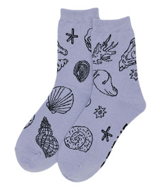 image of BAGGU Crew Sock Shells Light Blue with sku:320360