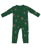 Kyte BABY Snap Romper Mistletoe