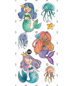 PiCO Temporary Tattoos Sophia The Mermaid