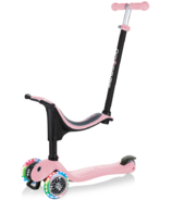 Globber GO-UP 4-in-1 Lights Scooter Pastel Pink