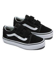 Vans Kids Old Skool V Shoes Black and True White
