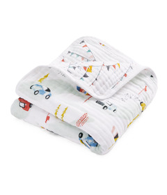 Aden + Anais Muslin Blanket Vintage Cars Rally