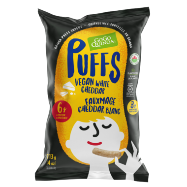 Buy Gogo Quinoa Vegan White Cheddar Puffs at