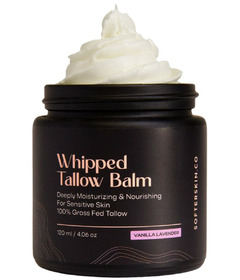 SofterSkin Whipped Tallow Balm Face & Body Moisturizer Vanilla Lavender