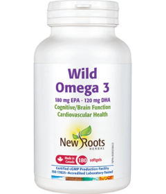 New Roots Herbal Wild Omega 3 180mg EPA 120mg DHA