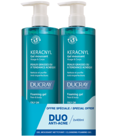Ducray Keracnyl Anti-acne Cleansing Foaming Gel Duo