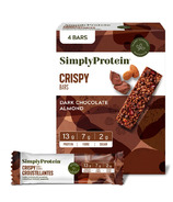 Simply Protein Plant Based Snack Bars Dark Chocolate Almond 