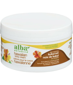 Alba Botanica Hawaiian Body Cream Deep Moisturizing Kukui Nut