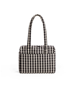 BAGGU Everyday Cloud Bag Black & Cream Gingham