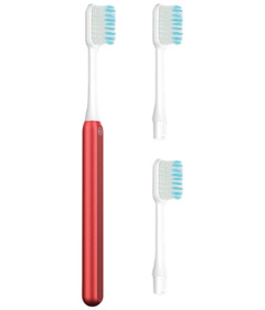 Nada Kids Toothbrush Starter + 2 Brush Heads Soft Red