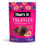 That's it. Organic Dark Chocolate and Fig Truffles