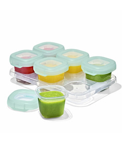 OXO TOT Baby Blocks Freezer Storage Containers Opal