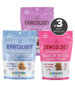 Rawcology Granola Snack Bites + Probiotics Variety Bundle