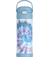 Thermos Stainless Steel FUNtainer Food Jar with Folding Spoon Blue Tie Dye