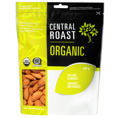 roast central organic almonds seeds sunflower raw