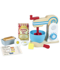 Melissa & Doug Wooden Make-a-Cake Mixer Set